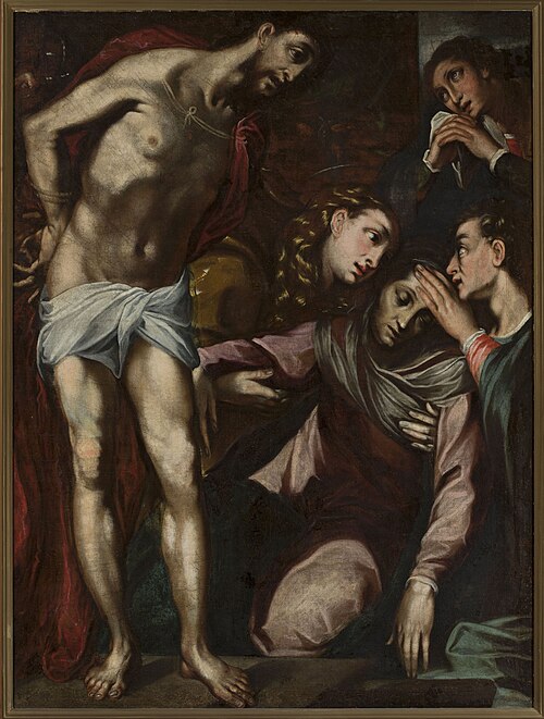 Christ meets Mary on the way of the cross, 1596, Francesco Vanni