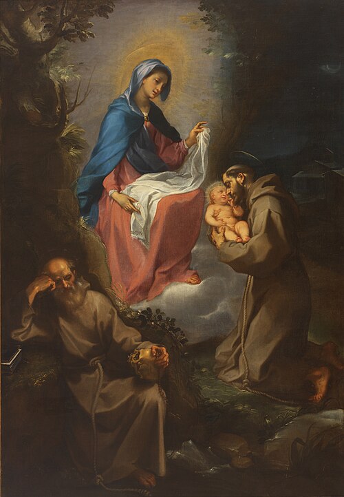 The Virgin and Child Appearing to Saint Francis of Assisi, 1599, Francesco Vanni
