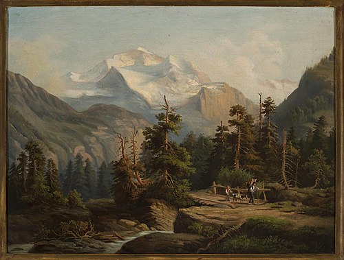 Mountain landscape, , Feliks Brzozowski
