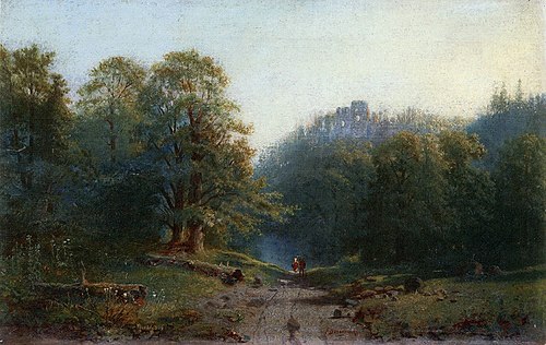 Ruiny zamku Esterki, 1892, Feliks Brzozowski