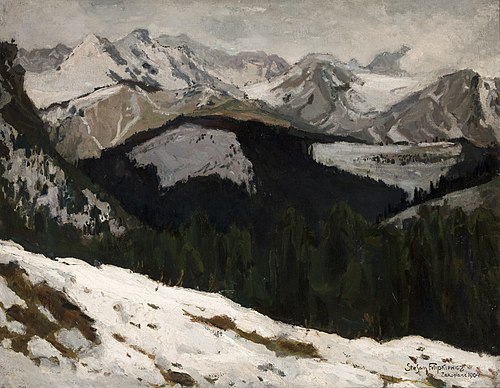 Thaw in the Tatra Mountains, 1904, Stefan Filipkiewicz