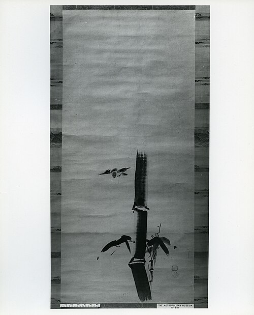 Sparrow and Bamboo, 1649, Kanō Tan'yū