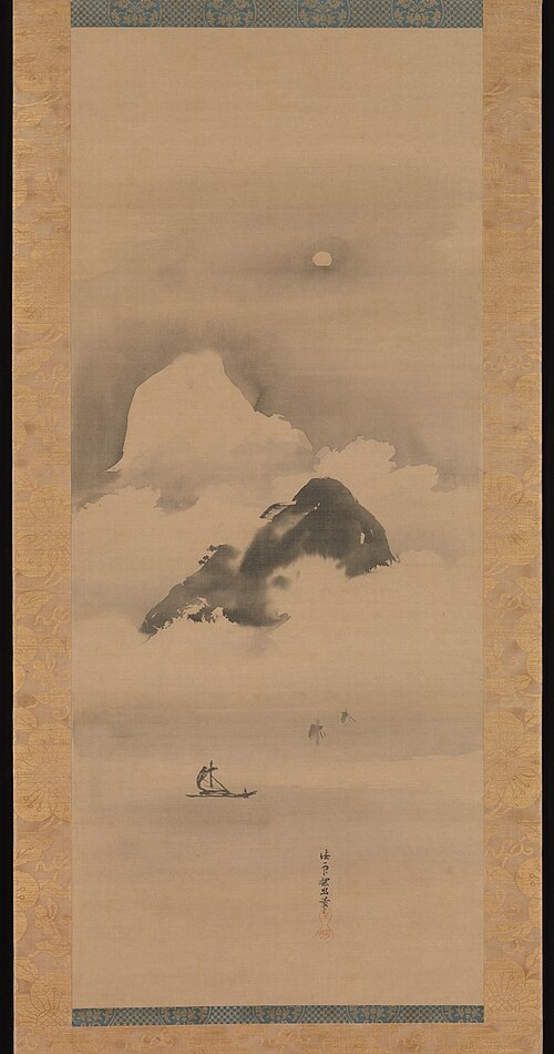 Landscape in Moonlight, 1668, Kanō Tan'yū