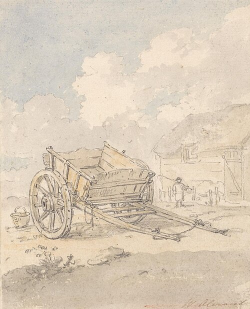 Study of a Farm Cart, , William Alexander