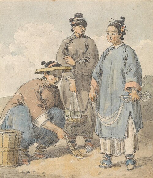 Three Chinese Women Street Vendors, , William Alexander