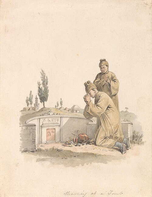 Mourning at a Tomb, 1793, William Alexander