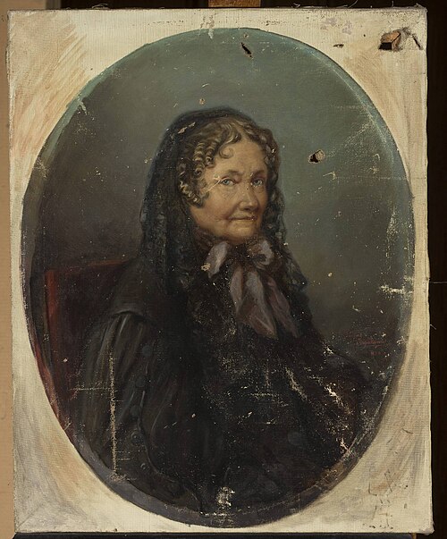 Portrait of Mrs. Sowińska, general's wife (1776–1860), 1899, Ludomir Szpadkowski