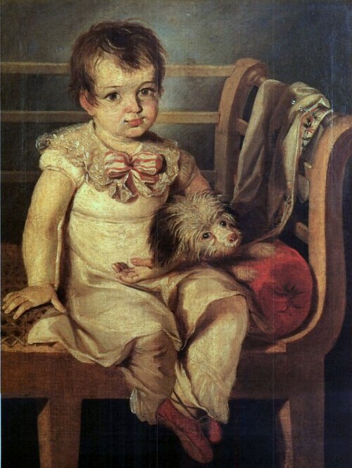 Boy with a Dog, 1817, Antônio Joaquim Franco Velasco