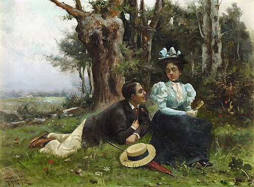 Courting in the Country, 1896, Guillermo Gómez Gil