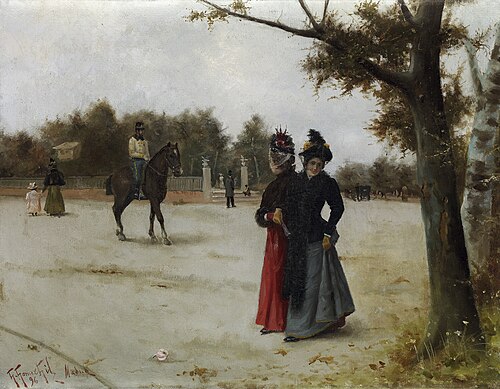 A Walk in the Park, 1896, Guillermo Gómez Gil