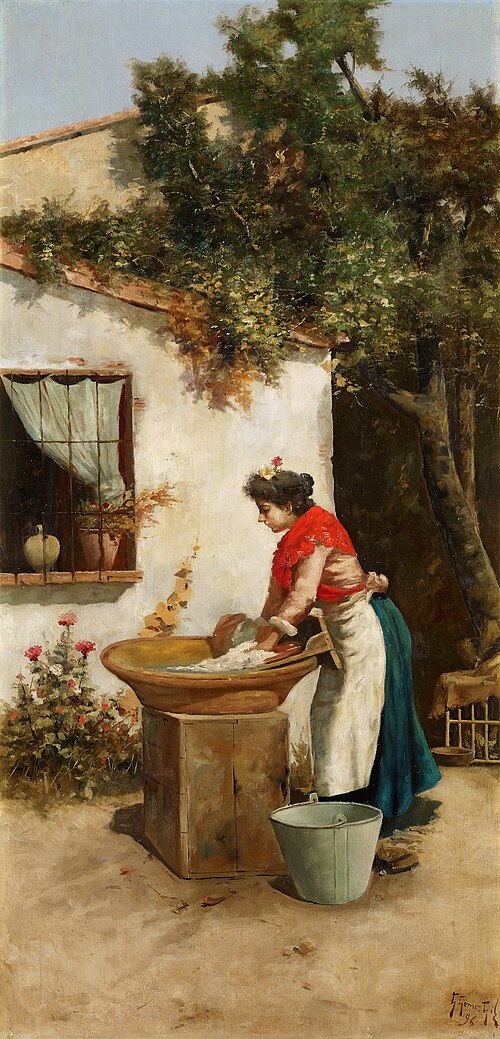 Washerwoman, 1896, Guillermo Gómez Gil