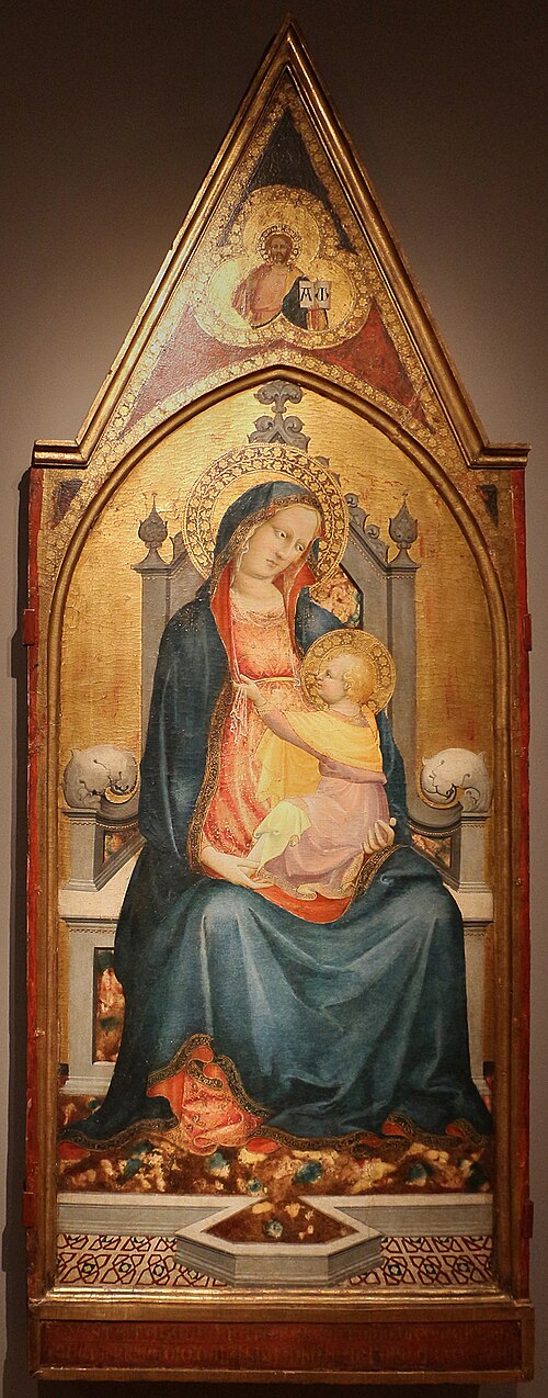 madonna col bambino in trono, 1419, Battista di Biagio Sanguigni