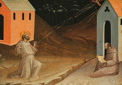 Saint Francis Receiving the Stigmata, 1420, Battista di Biagio Sanguigni
