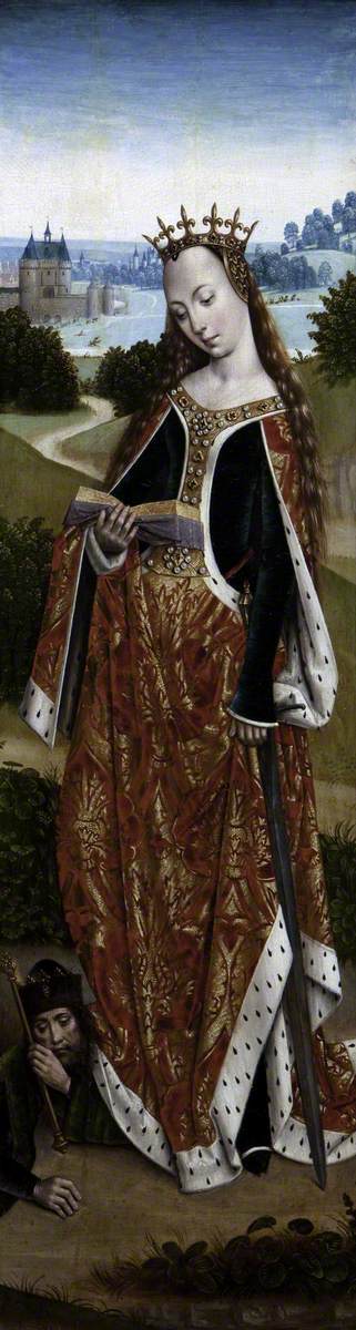 Saint Catherine of Alexandria (right), 1600, Maître de la Légende de sainte Lucie