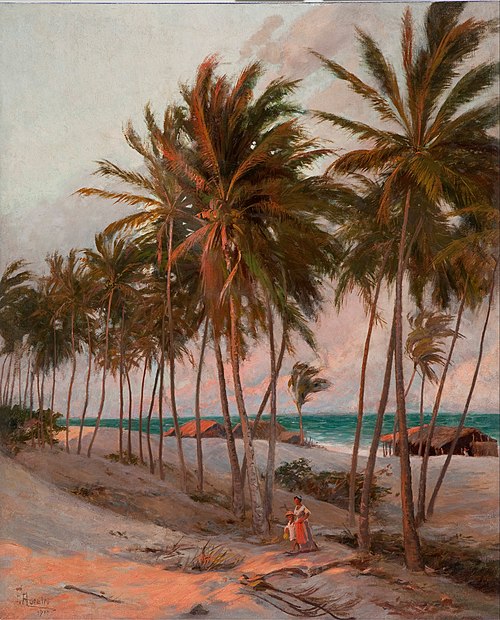 Beach in Fortaleza, 1910, Aurélio de Figueiredo