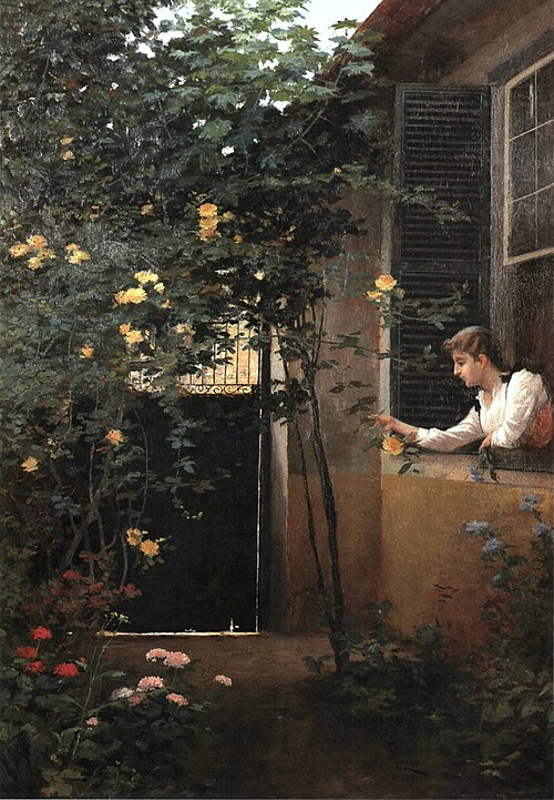 Girl at the window, 1891, Aurélio de Figueiredo