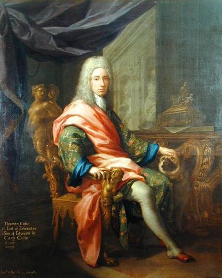 Portrait of Thomas Coke, 1st Earl of Leicester, 1697-1759 (fifth creation)., 1717, Francesco Trevisani