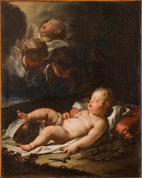 L'Enfant Jésus endormi, 1695, Francesco Trevisani