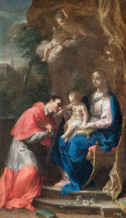 The Virgin and Child with Saint Carlo Borromeo, , Francesco Trevisani