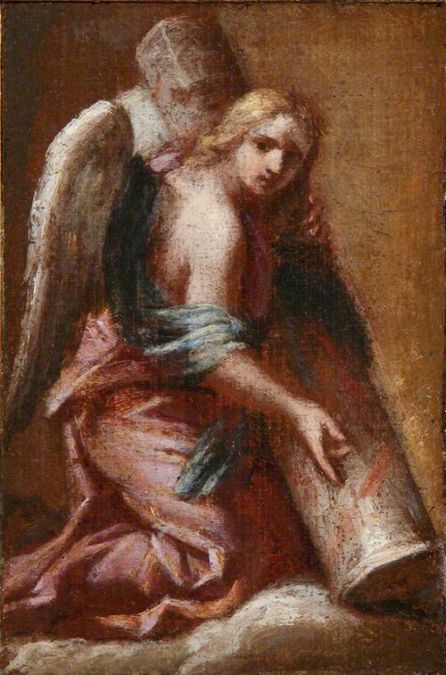 An Angel Holding the Column, , Francesco Trevisani
