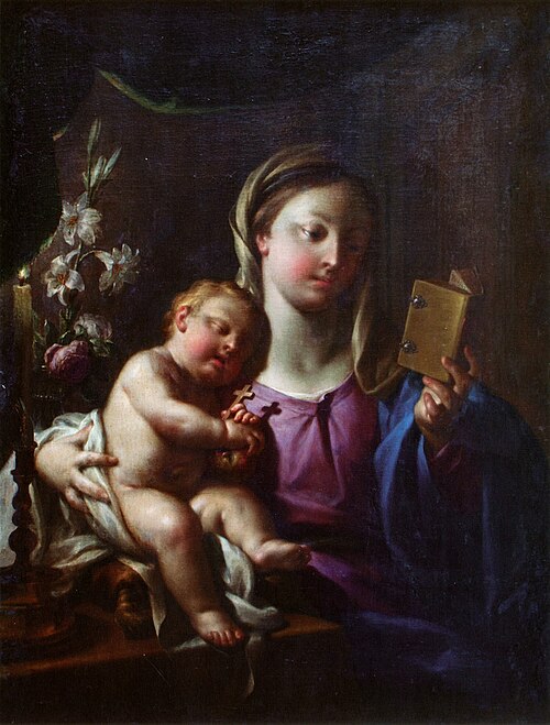 Madonna and Child Reading, 1750, Francesco Trevisani