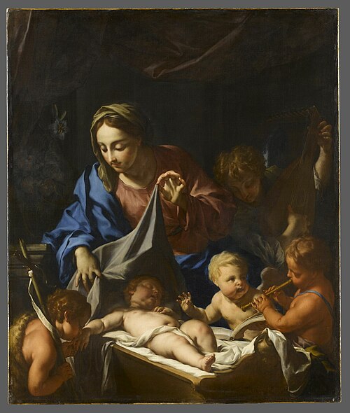 Le Sommeil de l'enfant Jésus, 1709, Francesco Trevisani