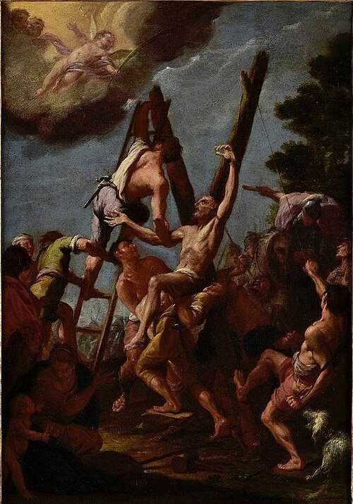 Crucifixion of Saint Andrew, 1746, Francesco Trevisani