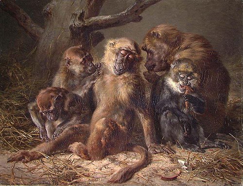Apeselskap, 1869, Johann Siegwald Dahl