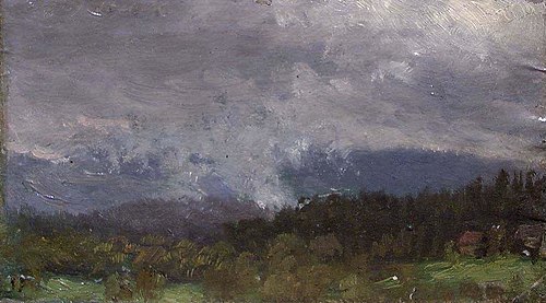 Landscape from Stabekk near Oslo, 1889, Johann Siegwald Dahl