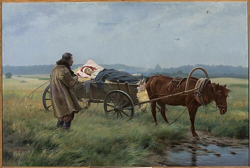 On the way to the doctor, 1898, Józef Ryszkiewicz