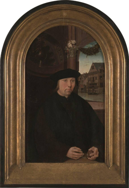 Portrait of  Dirck Ottens Meerburg (....-....), 1518, Cornelis Engebrechtsz