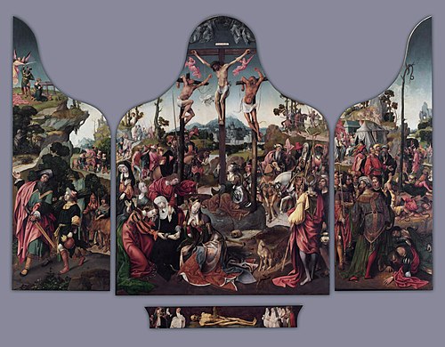 Triptych with the Crucifixion, 1516, Cornelis Engebrechtsz