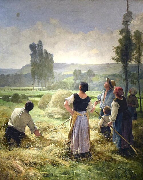 The Balloon, 1886, Julien Dupré