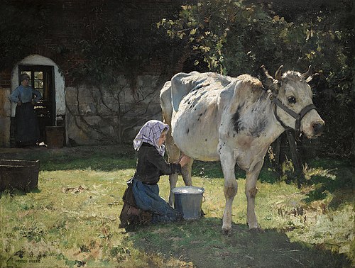 La Vache blanche, 1890, Julien Dupré