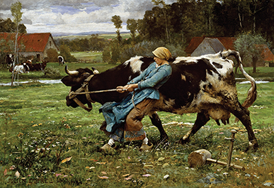 In the Pasture, 1883, Julien Dupré