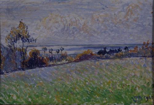 Lucien Pissarro - Landscape - Lyme Regis, 1920, Lucien Pissarro