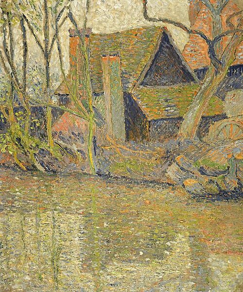 The Mill House, Blackpool, Devon, 1913, Lucien Pissarro