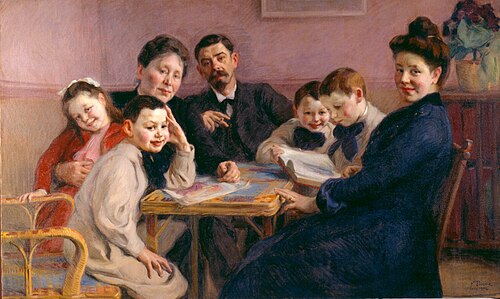 Portrait de la famille Bergeret, , Victor Prouvé