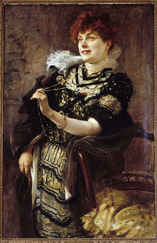 Portrait de Daniel Lesueur (Jeanne Loiseau, 1860-1921, dite), femme de lettres, 1896, Paul Chabas