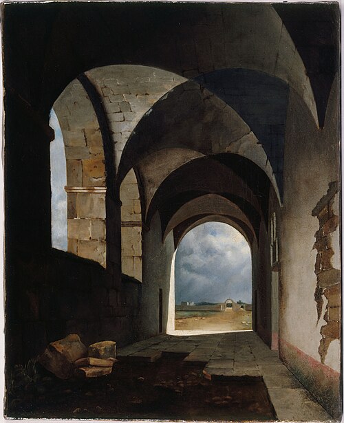 Effet de lumière dans les ruines, 1820, François Marius Granet