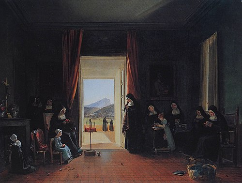L’École des sœurs, 1833, François Marius Granet