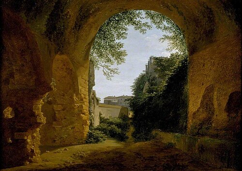A View of a Garden, seen from within a Roman Vault, 1813, François Marius Granet
