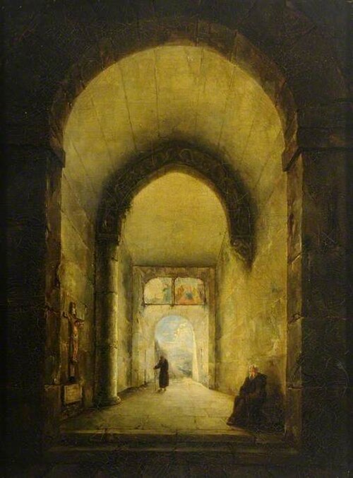 In the Cloisters, 1823, François Marius Granet
