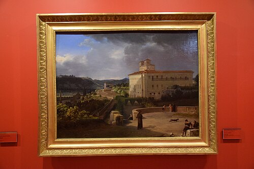 Rome, vue de la villa Médicis, 1815, François Marius Granet
