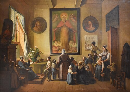 Intérieur d'une salle d'asile, 1844, François Marius Granet