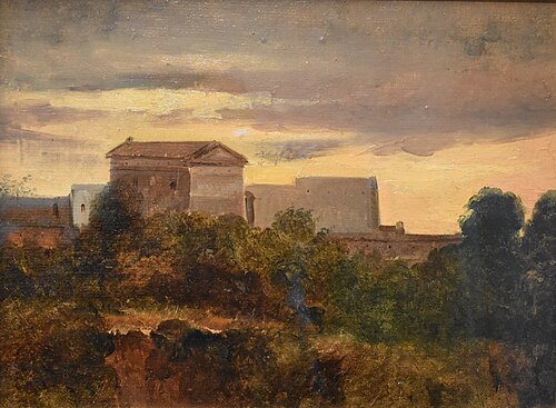 Fabrique près de Saint-Bonaventure à Rome, 1900, François Marius Granet