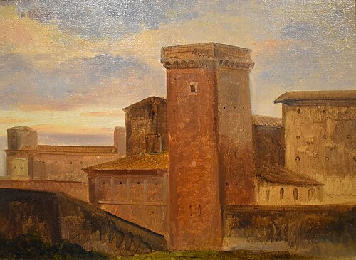 Rome, la Tour Saint-François de Paule, 1900, François Marius Granet