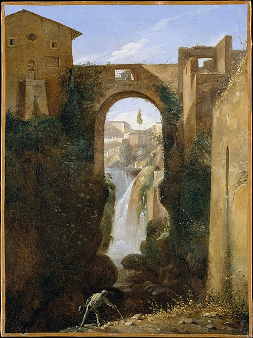 Ponte San Rocco and Waterfalls, Tivoli, 1810, François Marius Granet
