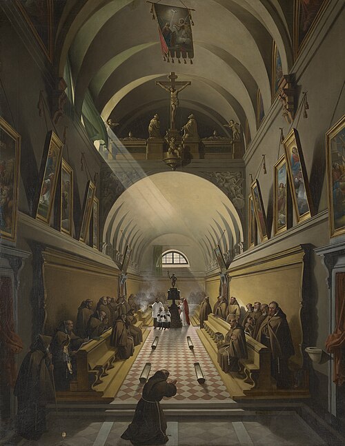 Interior of a Capuchin Convent, 1825, François Marius Granet