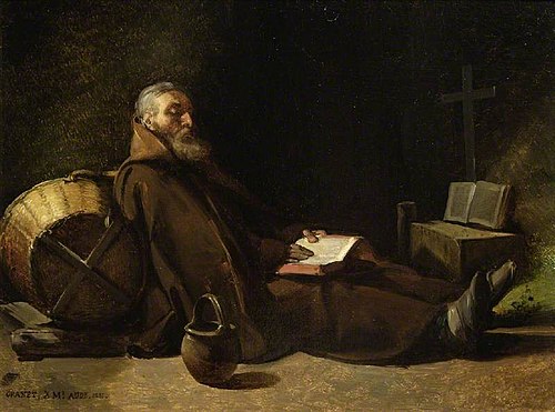 Hermit reading, 1831, François Marius Granet
